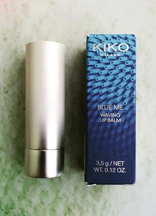 Бальзам для губ kiko blue me waving lip balm3 фото