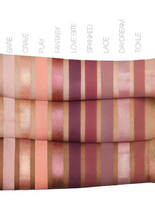 Нюдовая палетка теней huda beauty the new nude eyeshadow palette (18 цветов)5 фото