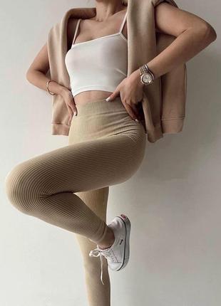 Легінси турецький рубчик різні кольори