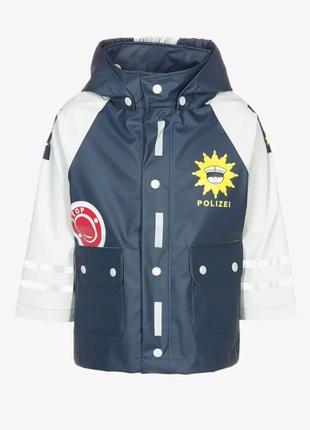 Новый детский плащ куртка дождевик "полиция"8 фото