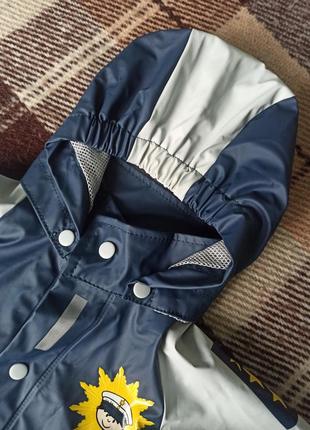 Новый детский плащ куртка дождевик "полиция"4 фото