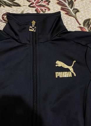 Жіноча спортивна олімпійка/майстерня puma, золотистий логотип3 фото