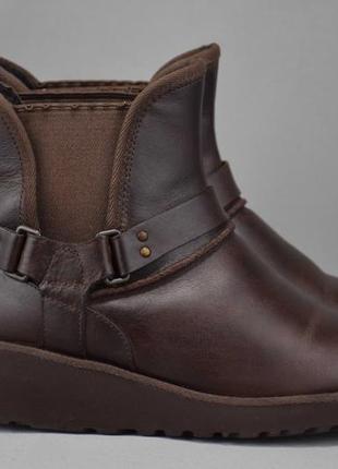 Ugg australia glen черевики ботильйони челсі жіночі зимові шкіра хутро овчина цигейка оригінал37р/23