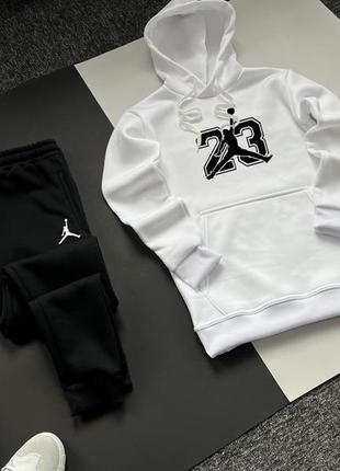 Мужской теплый зимний спортивный костюм nike jordan3 фото