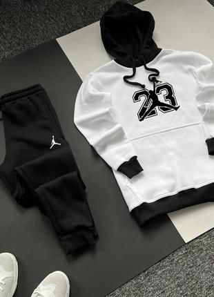 Мужской теплый зимний спортивный костюм nike jordan4 фото
