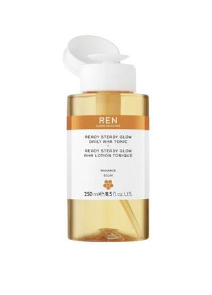 Тонік відлущуючий для обличчя з ана ren clean skincare ready steady glow daily aha 250 мл2 фото