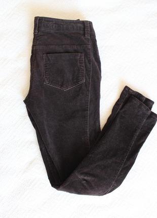 Вельветові джинси скіні, завужені штани, вельветовые штаны1 фото