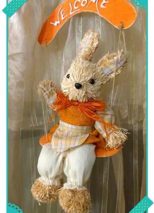 Інтер'єрна лялька кролик в рік кролика2 фото