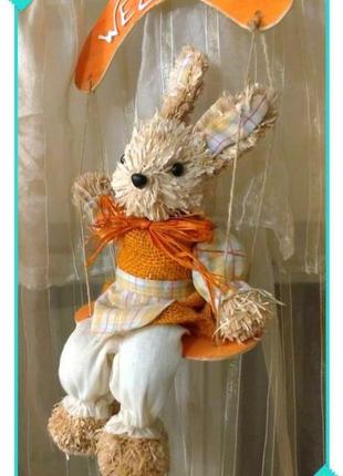 Інтер'єрна лялька кролик в рік кролика3 фото