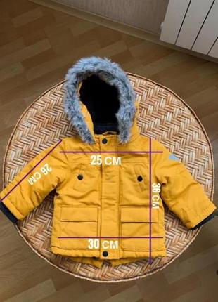 Куртка дитяча зимова primark 6-9 міс 74 см детская курточка6 фото