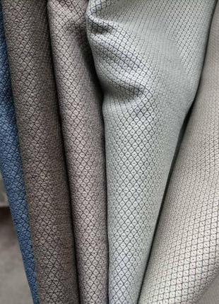 Коричневая портьерная ткань для штор жаккард