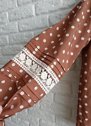 Блуза в горошок 5