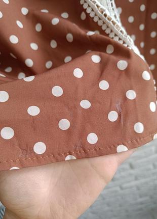 Блуза в горошок 8