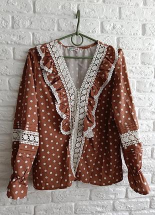 Блуза в горошок 3