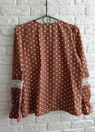 Блуза в горошок 6