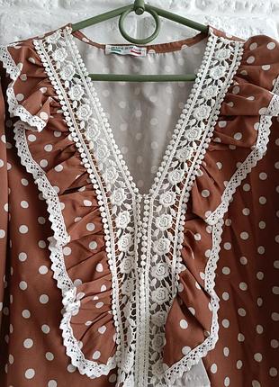 Блуза в горошок 2