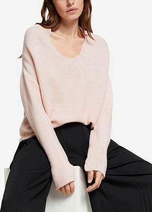 Вовняний джемпер у рубчик у стилі оверсайз john lewis/7524/