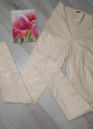 Экокожа 🧡 велюр молоко xs s m l xl xxl 54 52 50 р 48 46 44 42 40 мех крем цвет матовая лосины штаны брюки флис легинсы высокая женские размер
