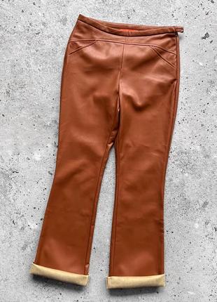 L’atelier cofre women’s leather style pants штани