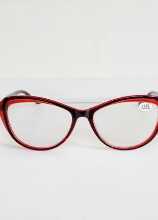 Очки  женские для зрения 536, с диоптриями,  с белой линзой3 фото