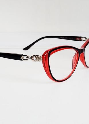 Очки  женские для зрения 536, с диоптриями,  с белой линзой5 фото
