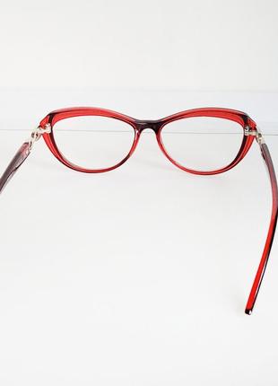 Очки  женские для зрения 536, с диоптриями,  с белой линзой7 фото