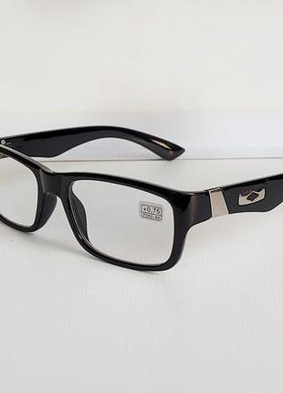 Окуляри чоловічі для зору 833, з діоптріями з білою лінзою +0,75