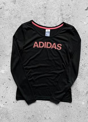 Adidas women’s center logo long sleeve top лонгслів, кофта