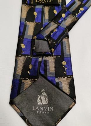 Lanvin шелковый галстук /7528/4 фото