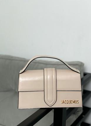 Сумка люкс/жіноча сумка jacquemus beige новинка