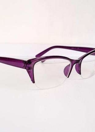 Очки  женские для зрения 8029, с диоптриями с белой линзой  +2,25, -2,506 фото