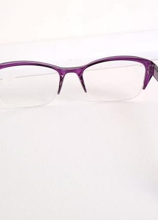 Очки  женские для зрения 8029, с диоптриями с белой линзой  +2,25, -2,507 фото