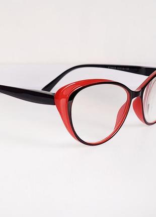 Очки женские для зрения 8508, с диоптриями с белой линзой +3,50