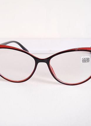 Очки женские для зрения 8508, с диоптриями с белой линзой +3,50