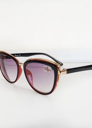 Сонцезахисні окуляри 566 жіночі для зору, з діоптріями -2 фото