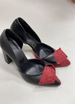 Ексклюзивні туфлі ручної роботи з оригінальної італійської шкіри колір на вибір1 фото