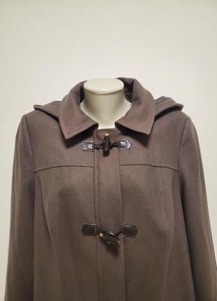 Очень красивое брендовое шерстяное пальто батал фасон "трапеция"2 фото
