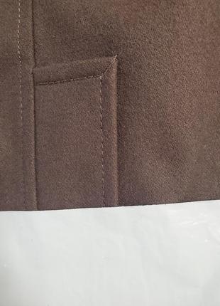Очень красивое брендовое шерстяное пальто батал фасон "трапеция"10 фото