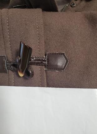 Очень красивое брендовое шерстяное пальто батал фасон "трапеция"9 фото