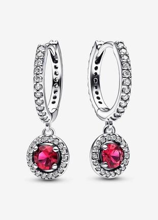 Срібні сережки рожевий камінь колекція 2023