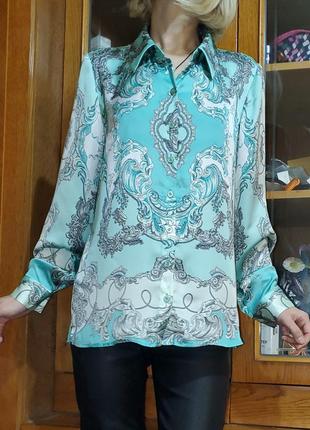Сатиновая атласная блуза alfredo pauly2 фото