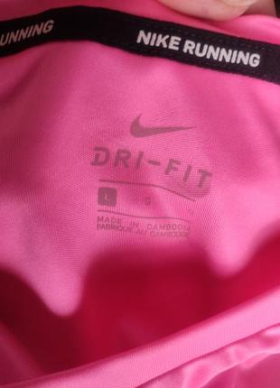 Спортивна майка для заняття спортом на топ nike running dri-fit розмiр l2 фото