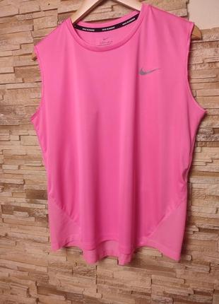 Спортивна майка для заняття спортом на топ Sneaker nike running dri-fit розмiр l