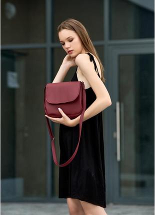 Жіноча сумка кросбоді rose бордо1 фото