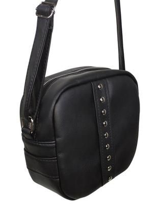 Женская сумка кроссбоди  bale черная5 фото