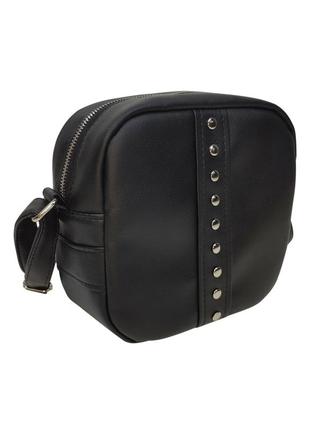 Женская сумка кроссбоди  bale черная6 фото