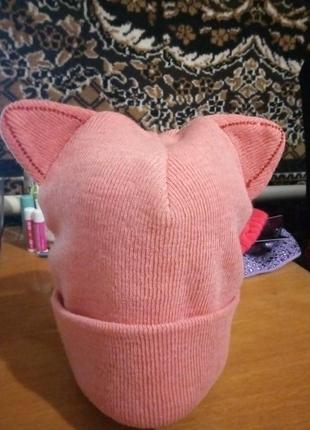 Шапка підліткова з вушками