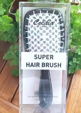 Гребінець для волосся super hair brush cecilia3 фото