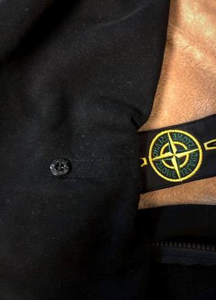 Світшот stone island чорний / кофти стонік з патчем3 фото