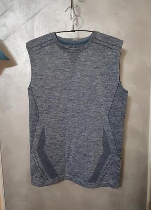 Термо майка футболка бесшовная зональная peacocks